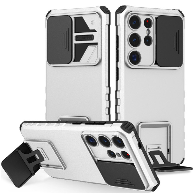 Coque Samsung Galaxy S26 Ultra Cache Caméra avec Support ELVA