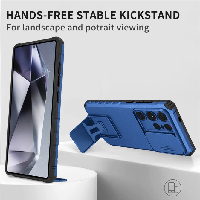 Coque Samsung Galaxy S26 Ultra Cache Caméra avec Support ELVA