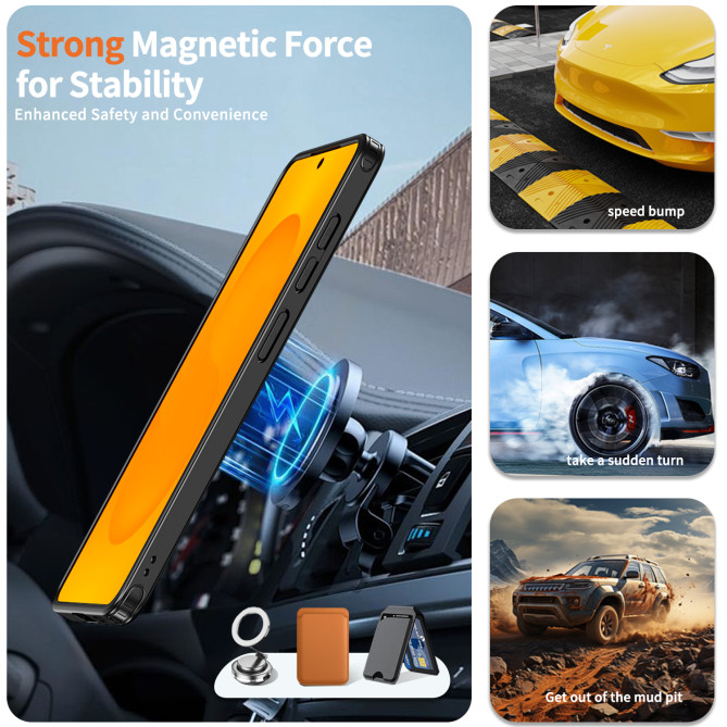 Coque Samsung Galaxy S26 Ultra Magnétique avec Anneau Support / ZARA