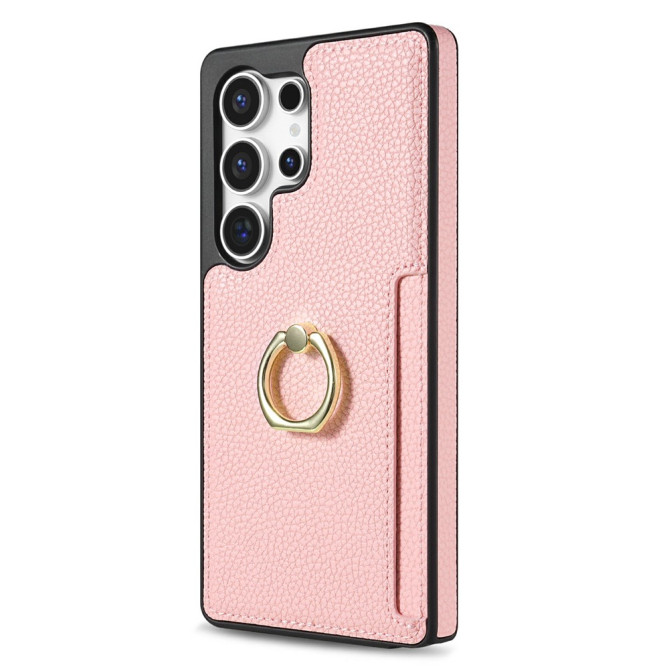 Coque Samsung Galaxy S26 Ultra Simili Cuir avec Support ELVA