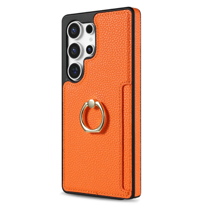 Coque Samsung Galaxy S26 Ultra Simili Cuir avec Support ELVA