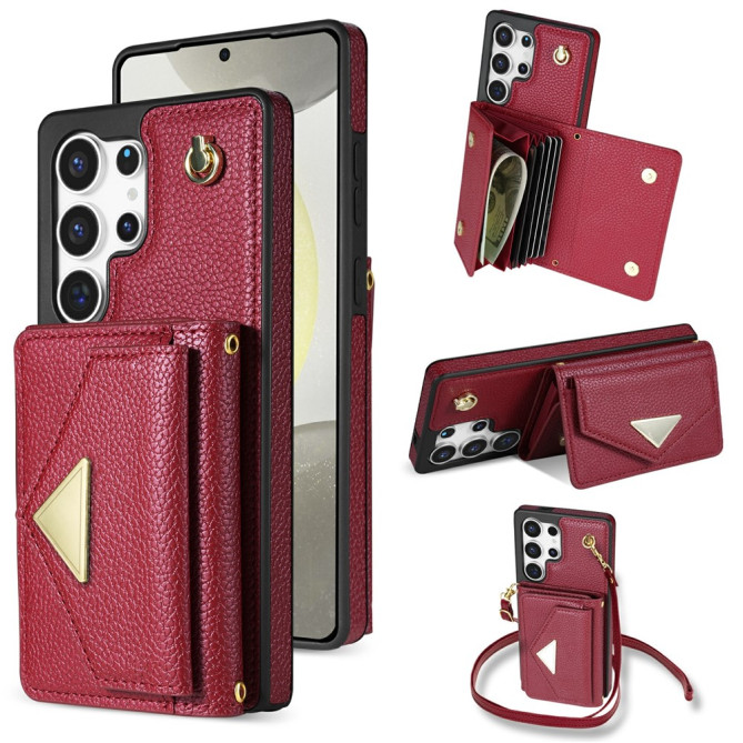 Housse Samsung Galaxy S26 Ultra Simili Cuir avec Dragonne