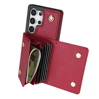 Housse Samsung Galaxy S26 Ultra Simili Cuir avec Dragonne