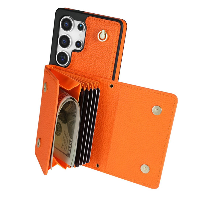 Housse Samsung Galaxy S26 Ultra Simili Cuir avec Dragonne