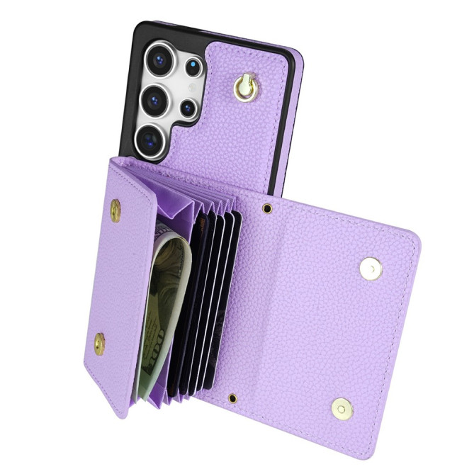 Housse Samsung Galaxy S26 Ultra Simili Cuir avec Dragonne