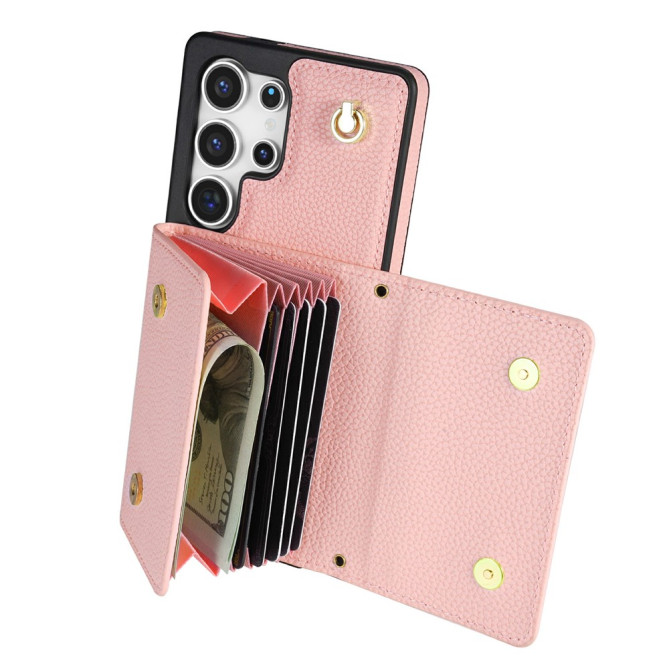 Housse Samsung Galaxy S26 Ultra Simili Cuir avec Dragonne