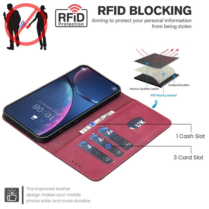 Housse Samsung Galaxy S26 Ultra BINFEN BF37 Simili Cuir RFID