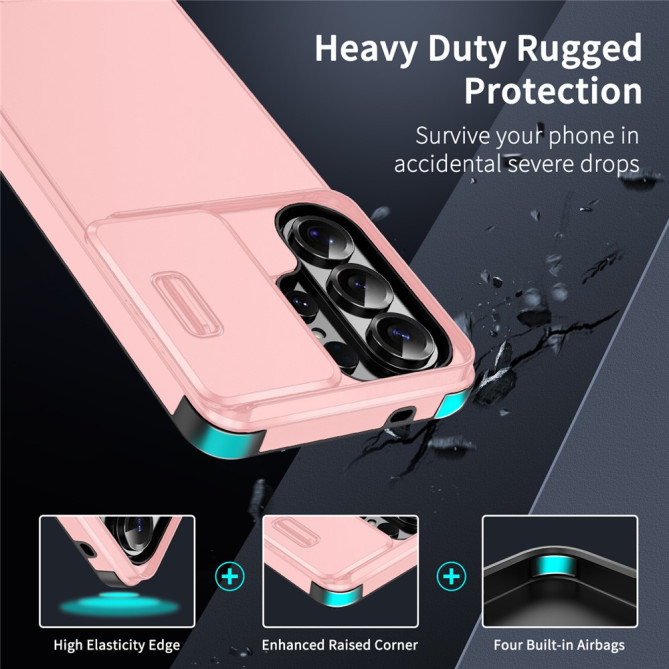 Coque Samsung Galaxy S26 Ultra Antichoc avec Cache Caméra Coulissant