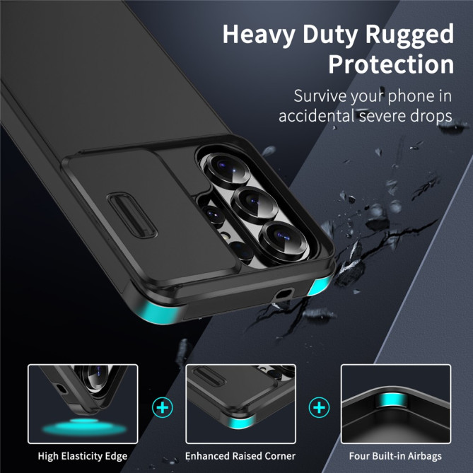 Coque Samsung Galaxy S26 Ultra Antichoc avec Cache Caméra Coulissant