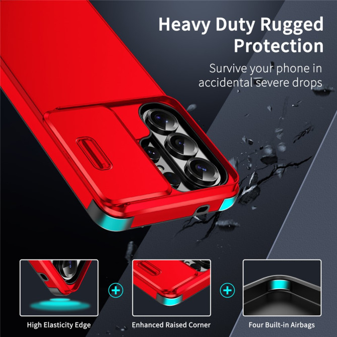 Coque Samsung Galaxy S26 Ultra Antichoc avec Cache Caméra Coulissant