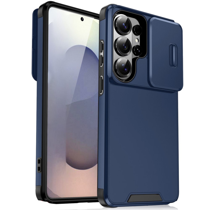 Coque Samsung Galaxy S26 Ultra Antichoc avec Cache Caméra Coulissant