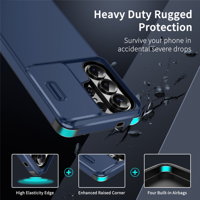 Coque Samsung Galaxy S26 Ultra Antichoc avec Cache Caméra Coulissant