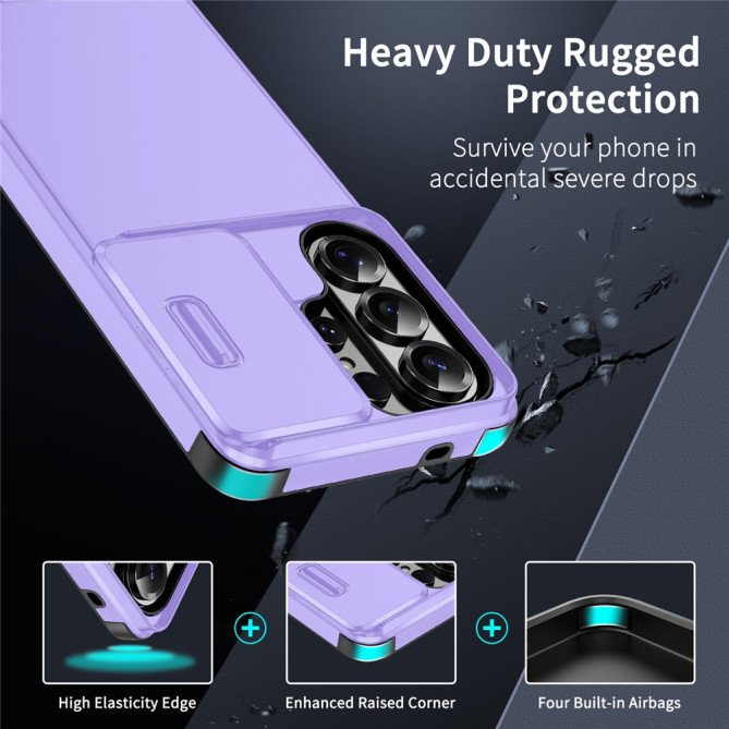 Coque Samsung Galaxy S26 Ultra Antichoc avec Cache Caméra Coulissant