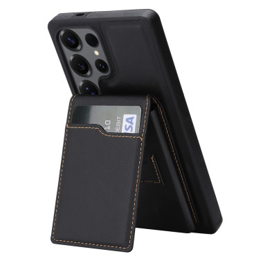 Coque Samsung Galaxy S26 Ultra simili cuir avec Support SARA