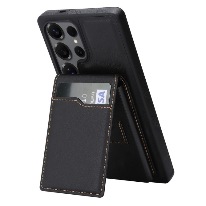 Coque Samsung Galaxy S26 Ultra simili cuir avec Support SARA