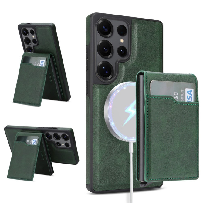 Coque Samsung Galaxy S26 Ultra simili cuir avec Support SARA