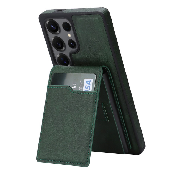 Coque Samsung Galaxy S26 Ultra simili cuir avec Support SARA