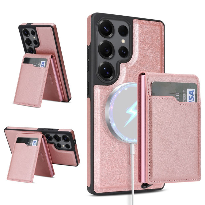 Coque Samsung Galaxy S26 Ultra simili cuir avec Support SARA