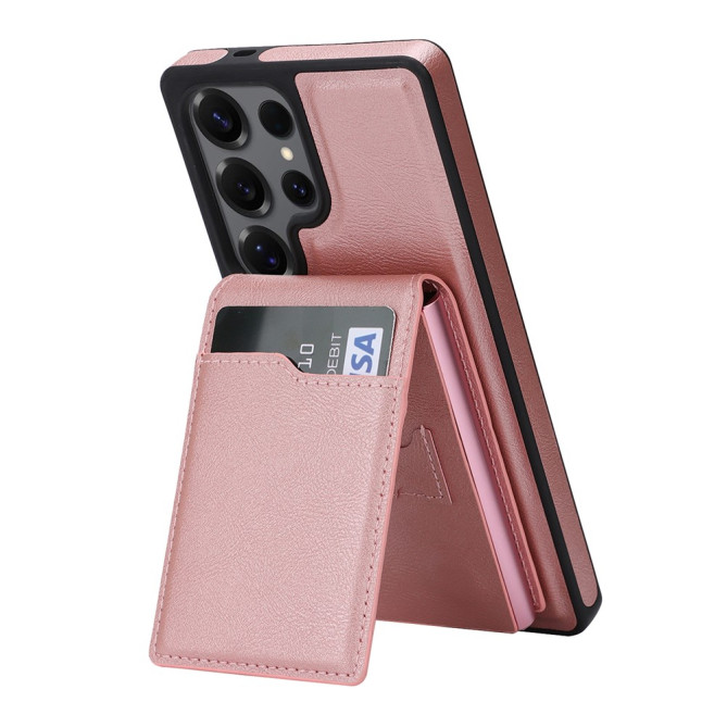 Coque Samsung Galaxy S26 Ultra simili cuir avec Support SARA