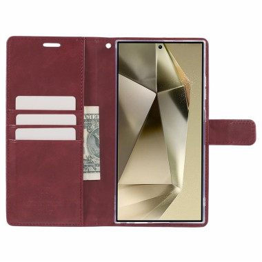 Étui Samsung Galaxy S26 Ultra Blue Moon Portefeuille en Simili Cuir