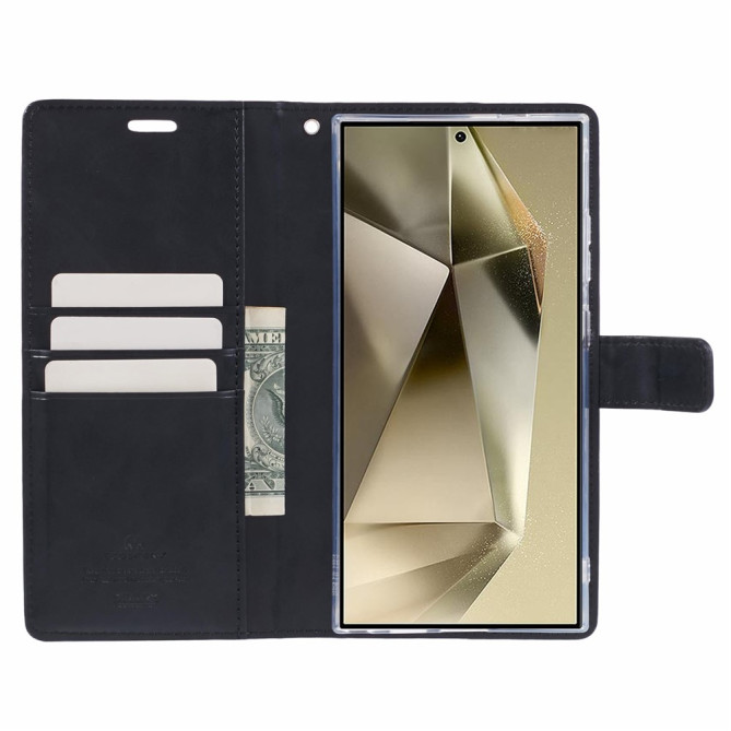 Étui Samsung Galaxy S26 Ultra Blue Moon Portefeuille en Simili Cuir