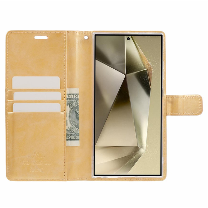 Étui Samsung Galaxy S26 Ultra Blue Moon Portefeuille en Simili Cuir