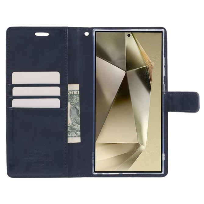 Étui Samsung Galaxy S26 Ultra Blue Moon Portefeuille en Simili Cuir