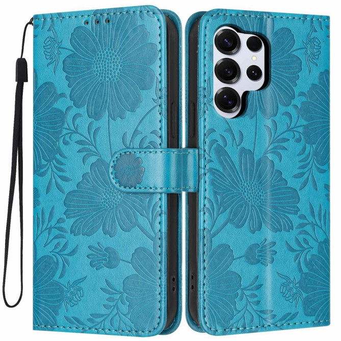 Housse Samsung Galaxy S26 Ultra Floral Support Dragonne