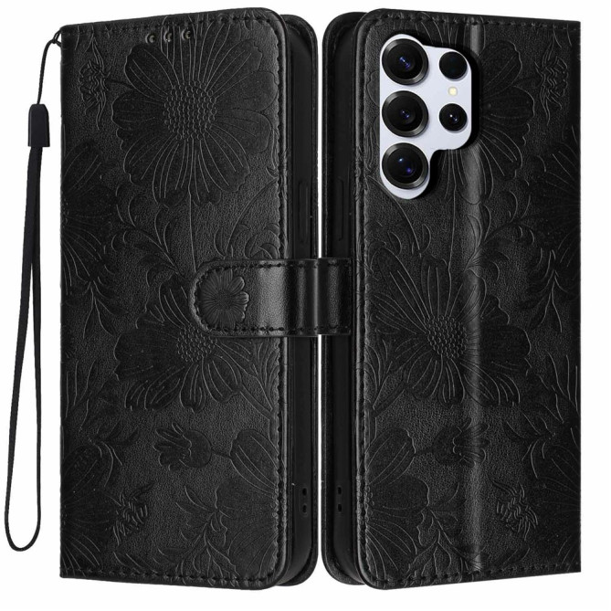 Housse Samsung Galaxy S26 Ultra Floral Support Dragonne