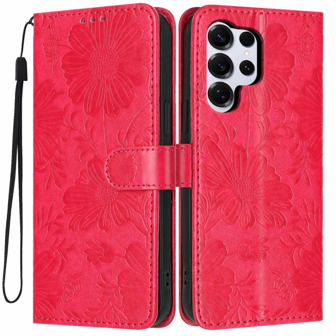 Housse Samsung Galaxy S26 Ultra Floral Support Dragonne