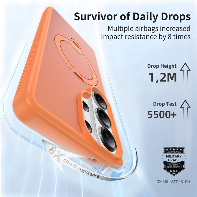 Coque Samsung Galaxy S26 Ultra Support Rotatif Magnétique Antichoc