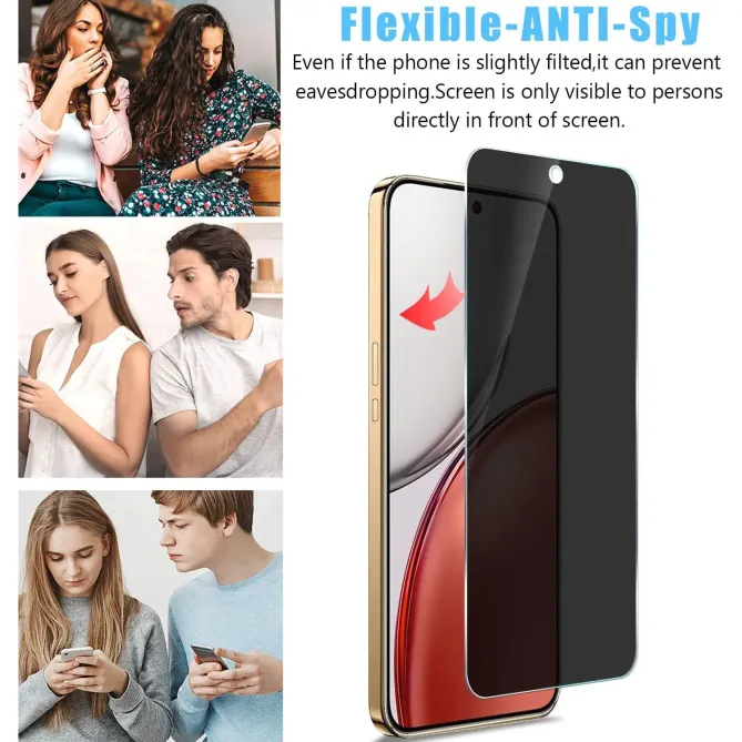 Verre Trempé Honor 600 Lite Anti-Espion Protection Intégrale