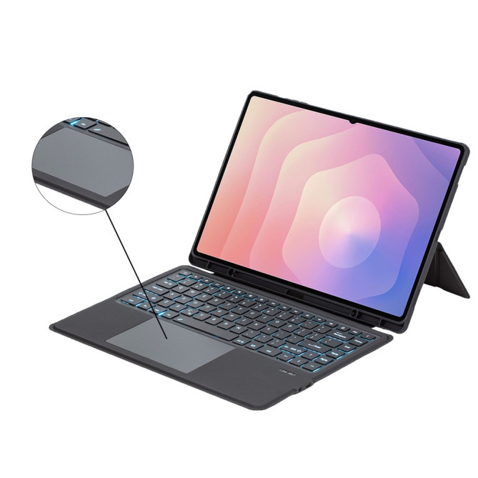 Housse Clavier Bluetooth Samsung Galaxy Tab S11 Ultra Détachable avec Touchpad