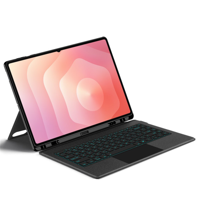 Housse Clavier Bluetooth Samsung Galaxy Tab S11 Ultra Rétroéclairée avec Pavé Tactile