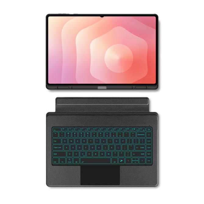 Housse Clavier Bluetooth Samsung Galaxy Tab S11 Ultra Rétroéclairée avec Pavé Tactile