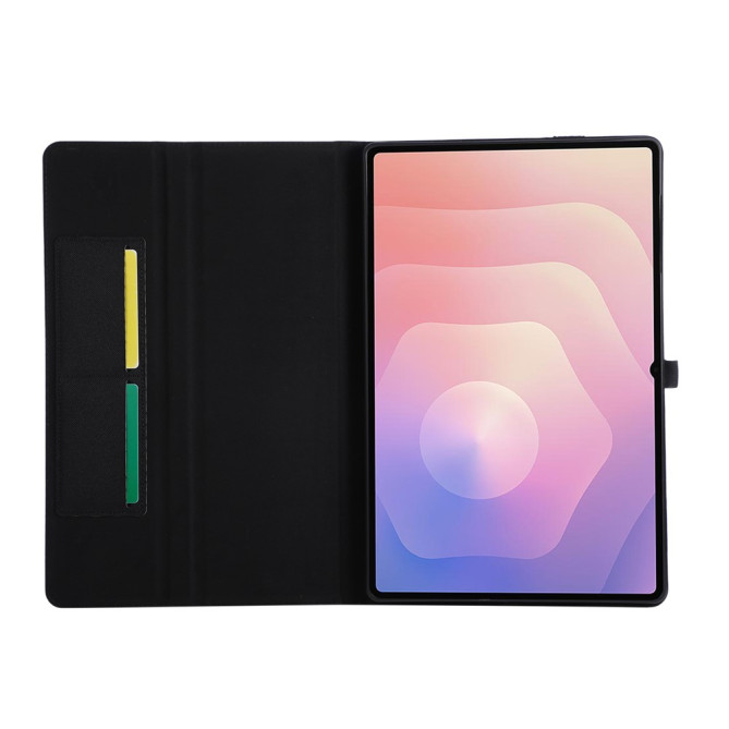 Housse Samsung Galaxy Tab S11 Ultra Texture Tissu avec Porte-Stylet