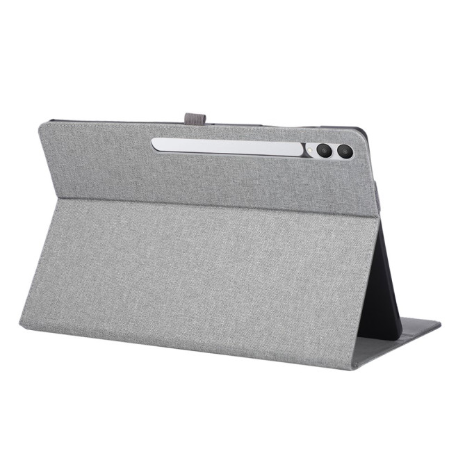 Housse Samsung Galaxy Tab S11 Ultra Texture Tissu avec Porte-Stylet