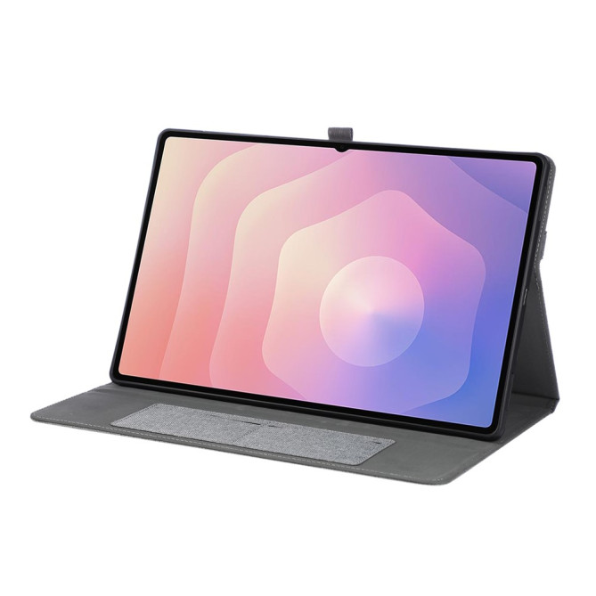 Housse Samsung Galaxy Tab S11 Ultra Texture Tissu avec Porte-Stylet