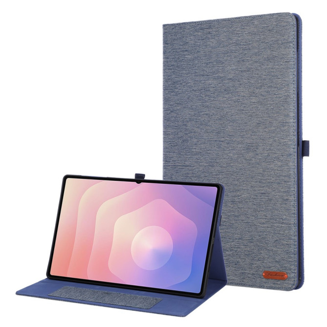 Housse Samsung Galaxy Tab S11 Ultra Texture Tissu avec Porte-Stylet