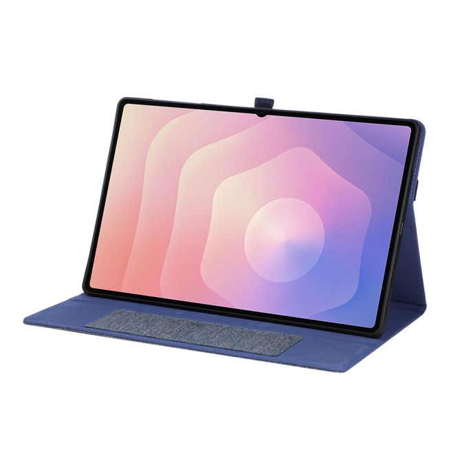 Housse Samsung Galaxy Tab S11 Ultra Texture Tissu avec Porte-Stylet