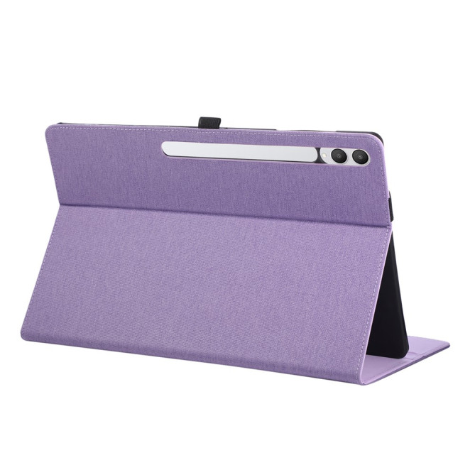 Housse Samsung Galaxy Tab S11 Ultra Texture Tissu avec Porte-Stylet