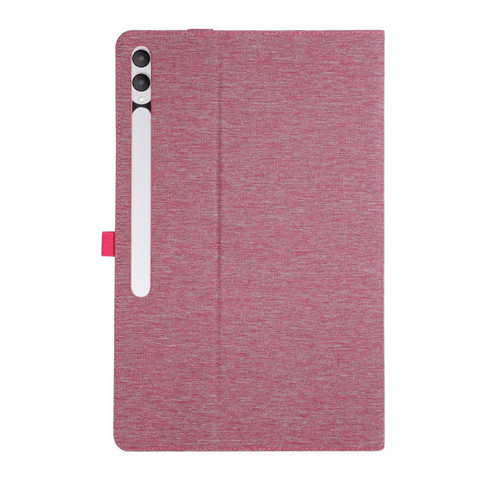 Housse Samsung Galaxy Tab S11 Ultra Texture Tissu avec Porte-Stylet