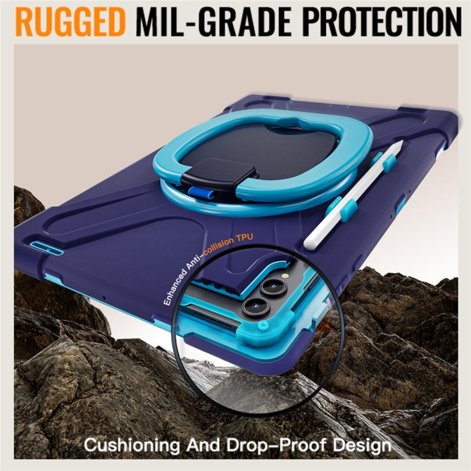 Coque Samsung Galaxy Tab S11 Ultra Armure Pro avec Poignée Rotative