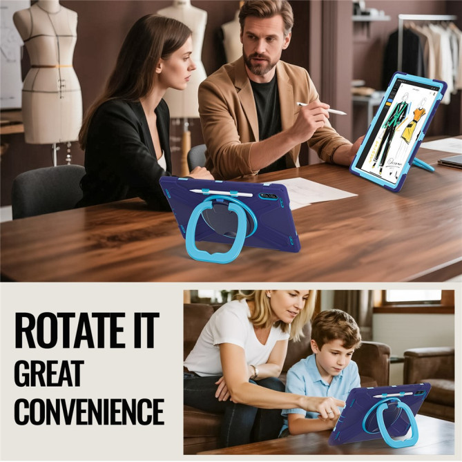 Coque Samsung Galaxy Tab S11 Ultra Armure Pro avec Poignée Rotative