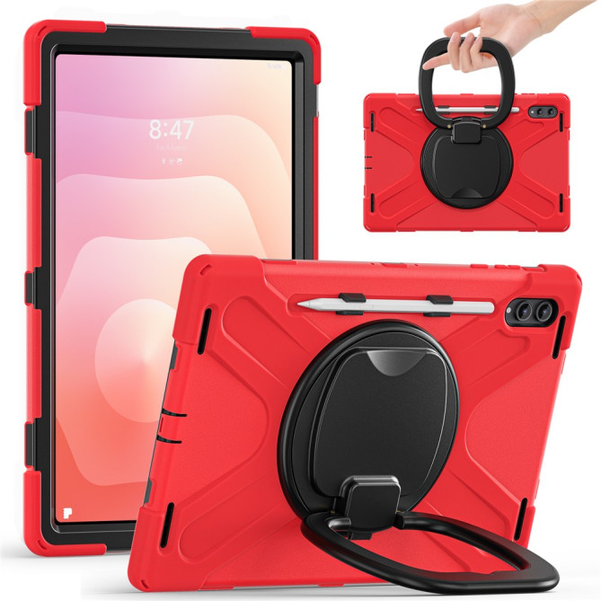 Coque Samsung Galaxy Tab S11 Ultra Armure Pro avec Poignée Rotative