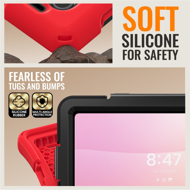 Coque Samsung Galaxy Tab S11 Ultra Armure Pro avec Poignée Rotative