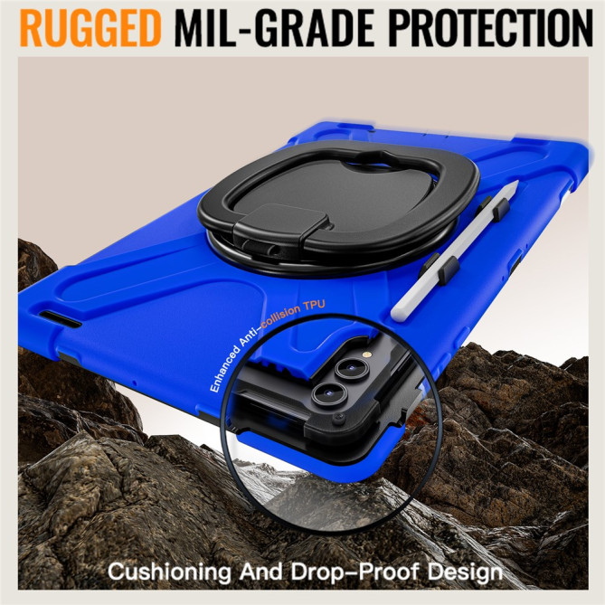 Coque Samsung Galaxy Tab S11 Ultra Armure Pro avec Poignée Rotative