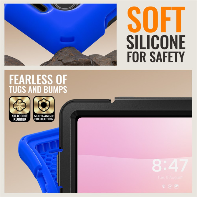 Coque Samsung Galaxy Tab S11 Ultra Armure Pro avec Poignée Rotative