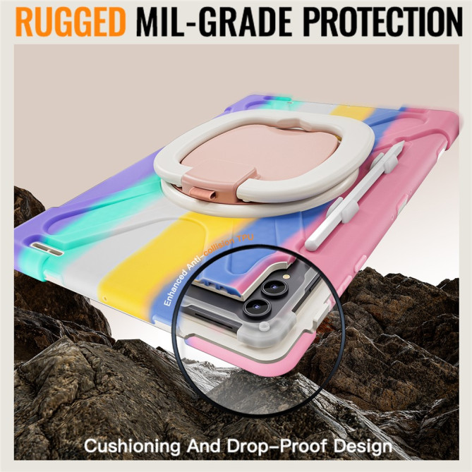 Coque Samsung Galaxy Tab S11 Ultra Armure Pro avec Poignée Rotative