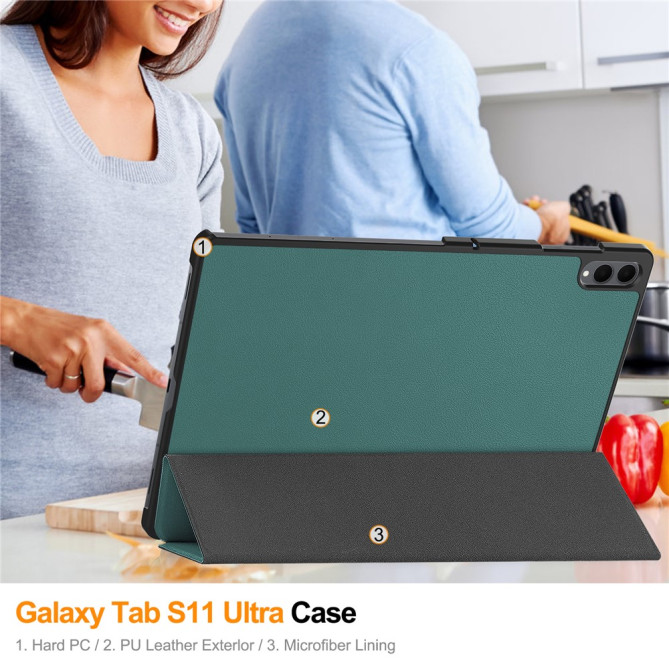 Housse Samsung Galaxy Tab S11 Ultra Tri-fold Fine